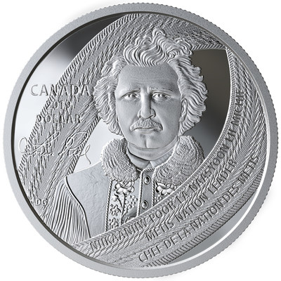 Royal Canadian Mint Silver Collector Coin Honours Metis Leader and Father of Manitoba Louis Riel