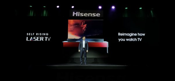 Hisense Released Self-Rising Laser TV at CES 2020