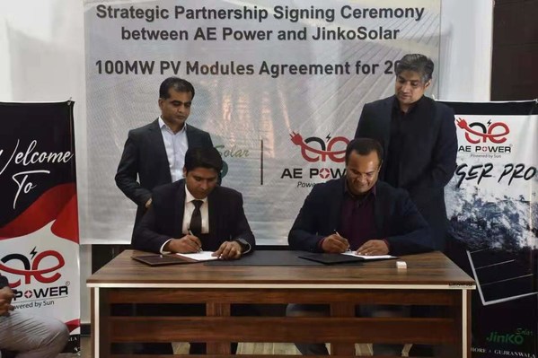 JinkoSolar Signed an 100MW Solar Modules Distribution Agreement with AE Power for 2021 in Pakistan