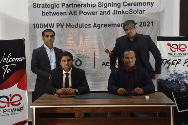 JinkoSolar Signed an 100MW Solar Modules Distribution Agreement with AE Power for 2021 in Pakistan