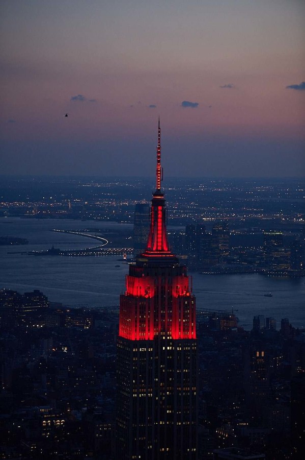 Empire State Building to Shine in a Red Heartbeat to Honor President-Elect Joe Biden's COVID-19 Memorial