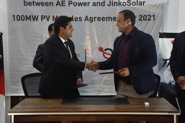 JinkoSolar Signed an 100MW Solar Modules Distribution Agreement with AE Power for 2021 in Pakistan