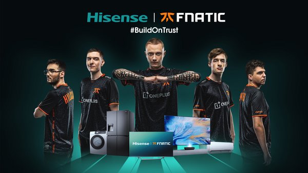 Hisense Announces Global Partnership With Fnatic Esports Organization