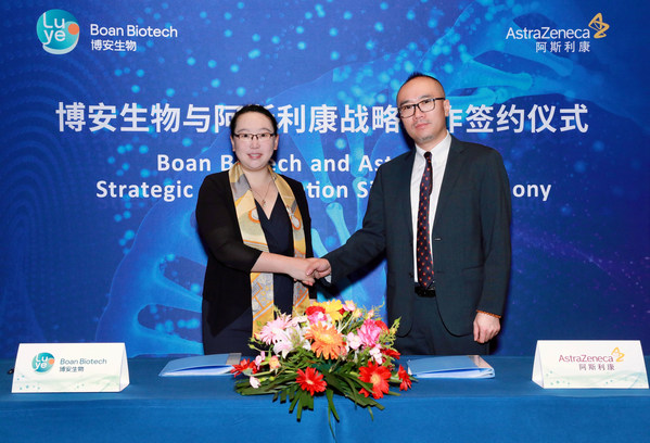 Boan Biotech Grants AstraZeneca Exclusive Rights to Promote Boyounuo(R) (Bevacizumab Injection) in Specific County Markets of China