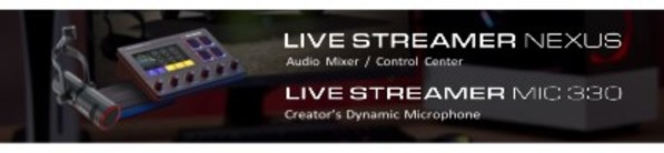 AVerMedia launches Live Streamer NEXUS & MIC 330, a 6-track audio mixer/creators control center and a dynamic XLR microphone