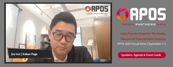 KakaoPage announces at APOS 2020 that Korea's No. 1 story entertainment company intends to establish a global network across the U.S., China, and Southeast Asia by 2022