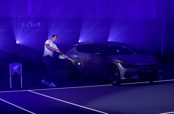 Kia global ambassador Rafael Nadal will increase use of electric vehicles with new EV6 crossover