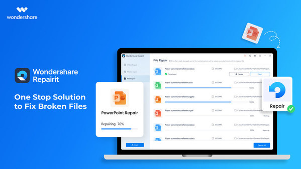 Wondershare Releases Repairit V3.5 with New File Repair Features