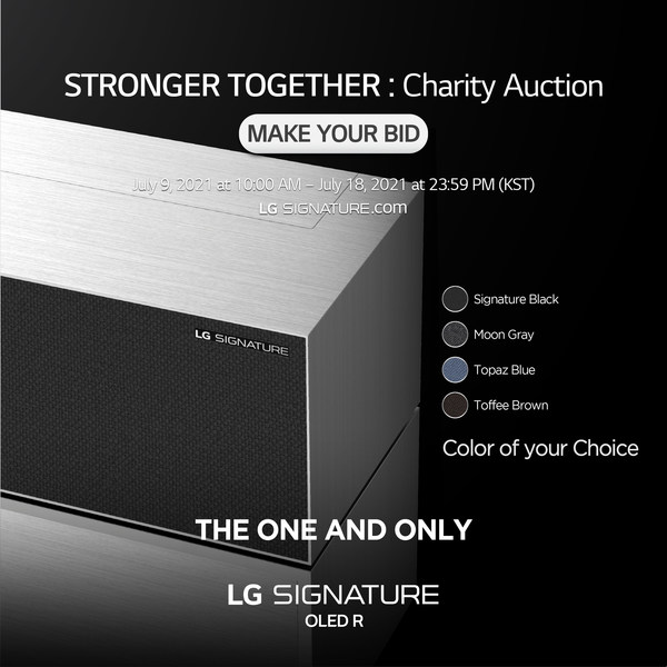 LG SIGNATURE Supports Worthy Cause With "STRONGER TOGETHER" Charity Auction