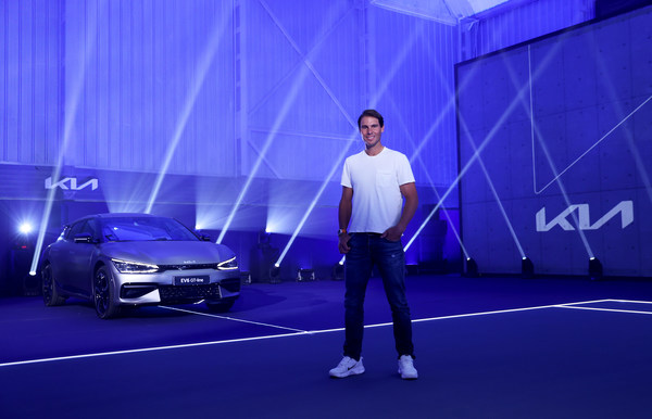 Kia global ambassador Rafael Nadal will increase use of electric vehicles with new EV6 crossover