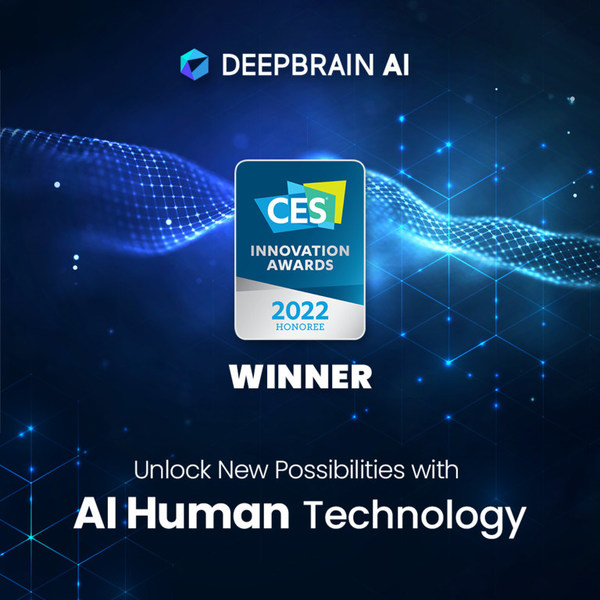 DeepBrain AI - Named as CES 2022 Innovation Awards Winner