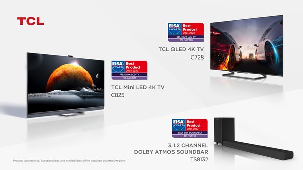 TCL Wins Three 2021-2022 EISA Awards including its First Premium LCD TV Award