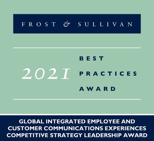 8x8 Lauded by Frost & Sullivan for Powering Highly Collaborative Workplace Environments with Integrated Employee (EX) and Customer Experience Management (CX) Solutions