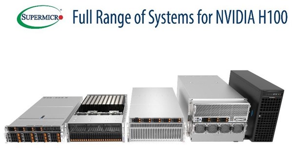 Supermicro Expands Its NVIDIA-Certified Server Portfolio with New NVIDIA H100 Optimized GPU Systems; New Servers Boost AI Training Performance by up to 9x