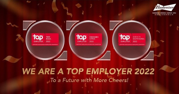 Bud APAC Receives Certification for Outstanding Employee Programmes and Workplace Excellence