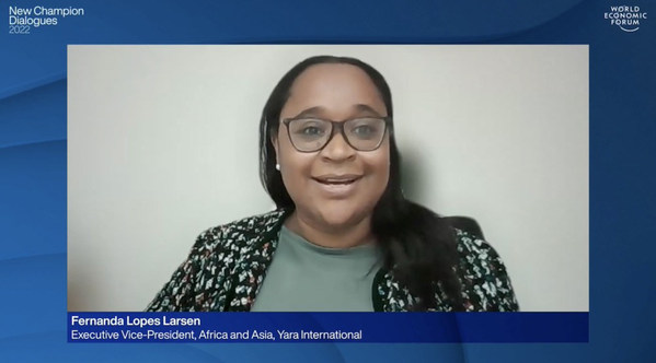 Smallholder Farmers are the Backbone of Global Food Security and Sustainability: Yara International Speaks at the World Economic Forum's New Champion Dialogues 2022