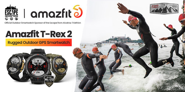 AMAZFIT SIGNED THE OFFICIAL OUTDOOR SMARTWATCH OF THE 2022 ESCAPE FROM ALCATRAZ TRIATHLON