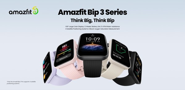 AMAZFIT INTRODUCES BEST-VALUE ESSENTIAL SMARTWATCH ADDITIONS, THE AMAZFIT BIP 3 AND BIP 3 PRO