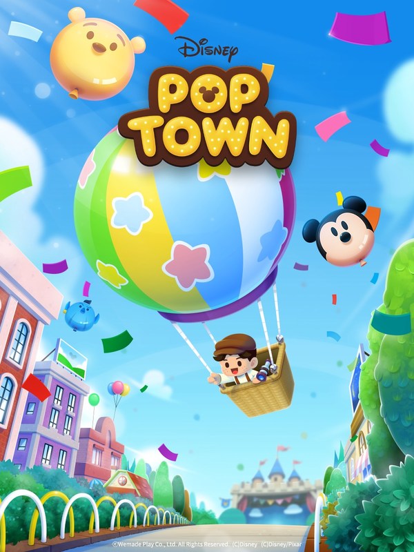 Mobile puzzle game 'Disney POP TOWN' completes its update