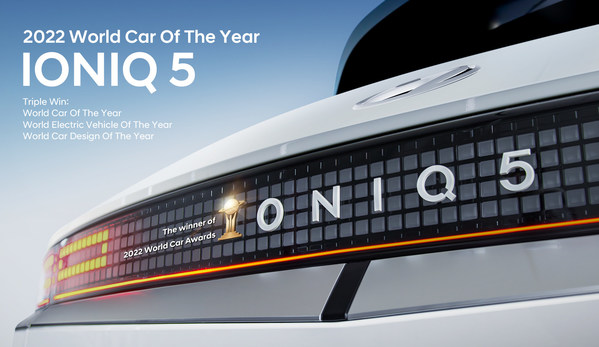 Hyundai IONIQ 5 Sweeps World Car of the Year, Electric Vehicle of the Year and Car Design of the Year