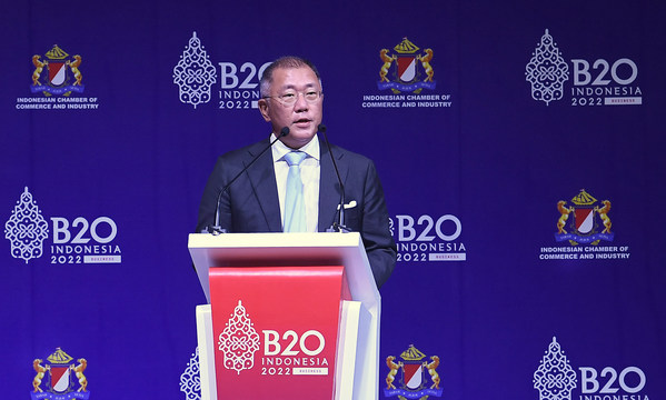 Hyundai Motor Group Executive Chair Urges Bold Action on Climate Change and Energy Poverty at B20 Summit Indonesia 2022