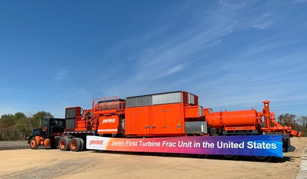 Jereh Turbine Fracturing Equipment Delivers Improvements of Unconventional Energy Exploitation