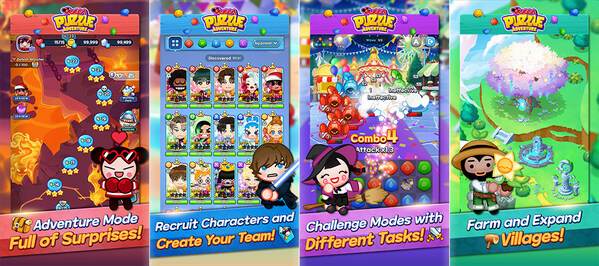 Official Global Release of the New Mobile Puzzle Game 'Pucca Puzzle Adventure' on January 26