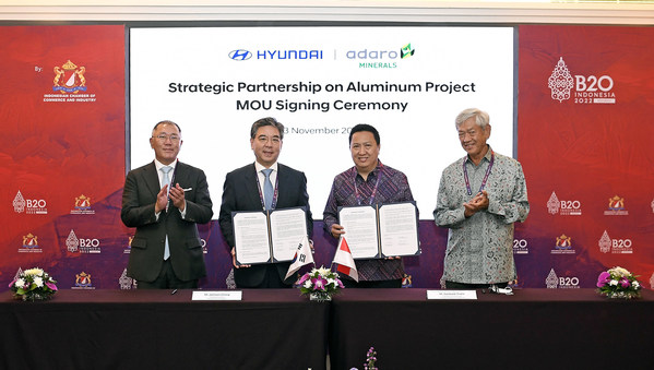 Hyundai Motor Company and PT Adaro Minerals Indonesia, Tbk. Signed a Memorandum of Understanding to Secure Aluminum Supply in the Face of Growing Demand for Automobile Manufacturing