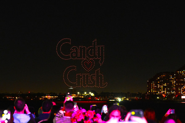 CANDY CRUSH SAGA CELEBRATES TEN ICONIC YEARS OF FUN BY TAKING OVER THE NEW YORK CITY SKYLINE WITH A MESMERIZING DRONE PERFORMANCE