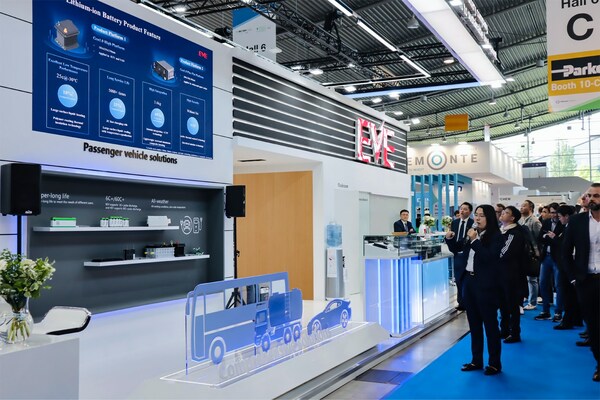 EVE Energy Showcases New Energy Vehicles Solutions at The Battery Show 2023 in Germany