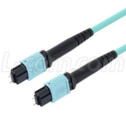 L-com Expands MPO Fiber Cable Product Line with OM4 and OM3 24 Channel Assemblies