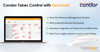 Condor Ferries Chooses RateGain for Next-Gen Revenue Management