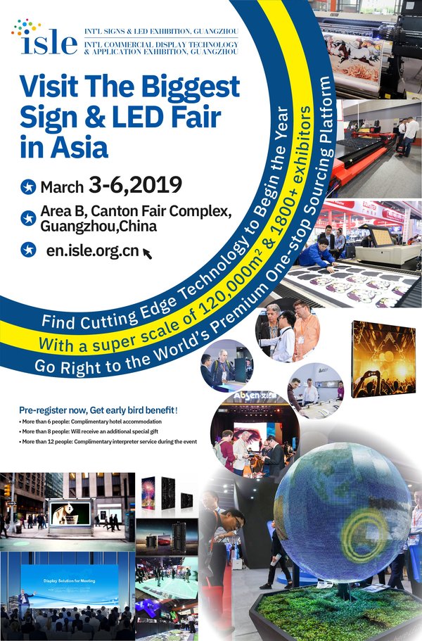 ISLE 2019 Set to Gather Thousands of SIGN & LED industry Leaders in China