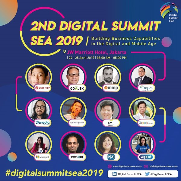 2nd Digital Summit SEA, Jakarta 2019 Speakers Line-up Announced