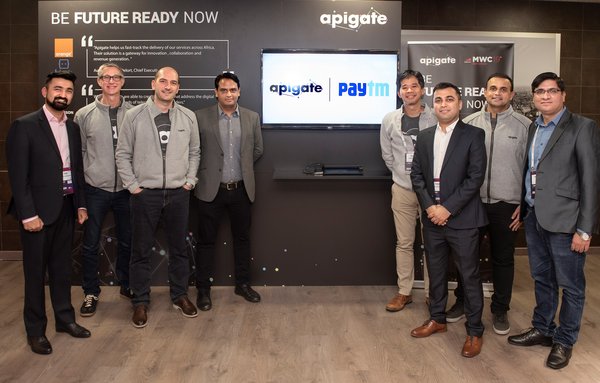 Apigate Partners with One97/Paytm for E-Wallet and Content Services