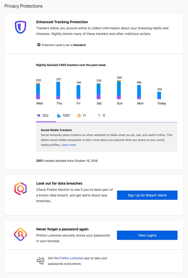 Latest Firefox Brings Privacy Protections Front and Center
