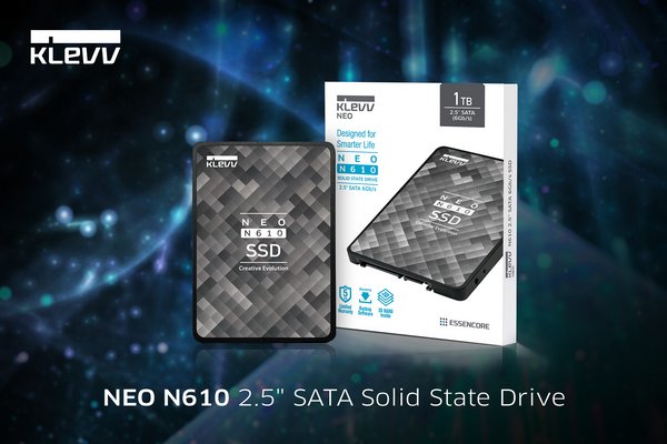 KLEVV Builds on New SSD with Enhanced Line-up: Introducing NEO N610 2.5" SATA & CRAS C710 M.2 NVMe SSDs