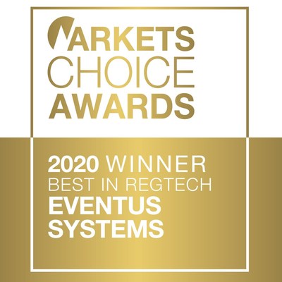 Eventus Systems wins 2020 Markets Choice Award for Best in RegTech - Surveillance and Financial Risk Management