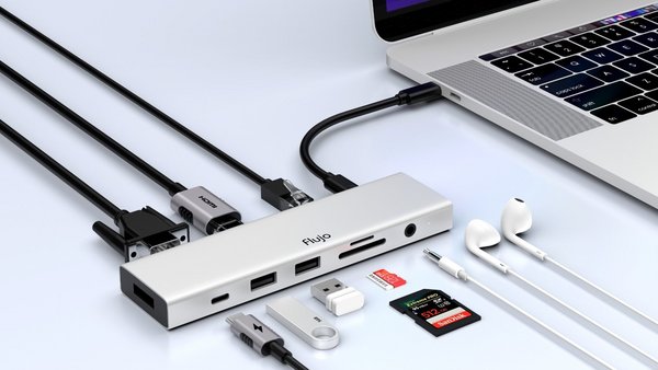 Flujo PowerEdge: World's First Monitor Stand with Modular USB-C Multifunction Docking Station launches on Kickstarter