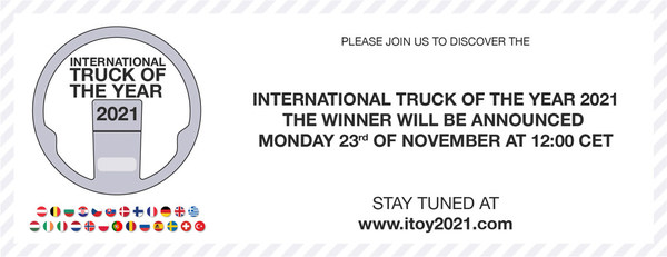 And the winner is... Welcome to the International Truck of the Year award 2021