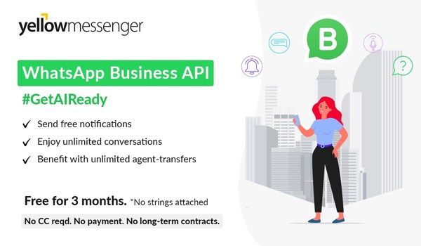 Yellow Messenger offers Free AI-Powered WhatsApp Virtual Assistant to Empower Businesses