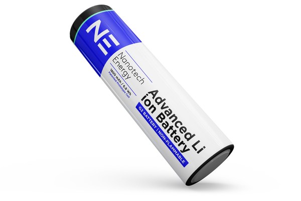 Nanotech Energy to Mass Produce Non-Flammable 18650 Batteries Beginning First Quarter 2021