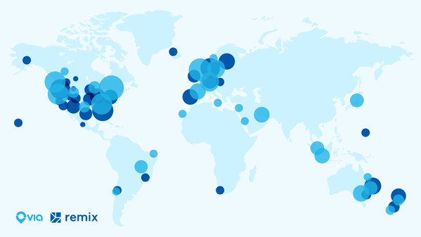 Via acquires Remix to create the first end-to-end TransitTech solution for cities and transit agencies