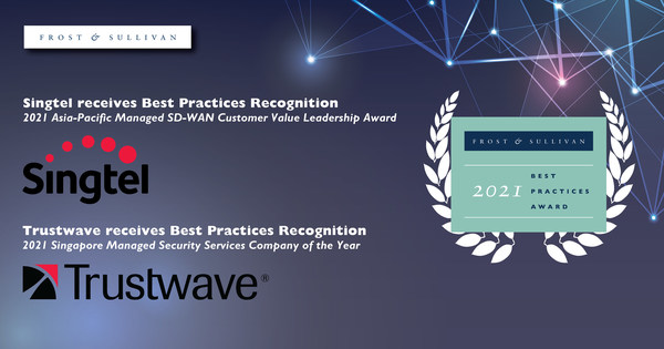 Singtel and Trustwave Earn Acclaim from Frost & Sullivan for Their Managed SD-WAN and Security Services, Respectively