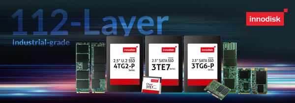 Innodisk Releases Industrial-grade 112-Layer 3D TLC SSDs with World's Highest Capacity and Complete Product Line