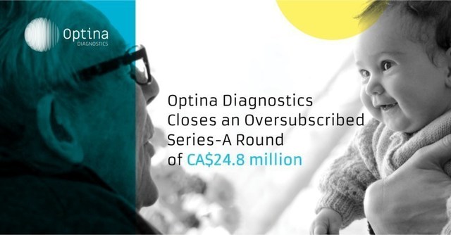 Optina Diagnostics Closes an Oversubscribed Series-A Round of CA$24.8 million