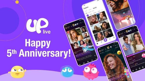 Uplive Celebrates its Fifth Anniversary with Prize Pool and Challenge for Users