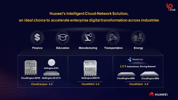 Huawei Unveils All-New Upgrades to Its Intelligent Cloud-Network Solution, Accelerating Digital Transformation Across Industries