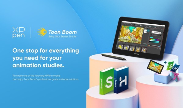 XPPen Launched Animation Student Bundles Cooperated with Toon Boom Animation, World-leading Software Company