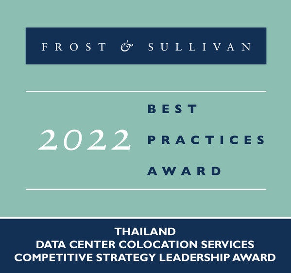 ST Telemedia Global Data Centres (Thailand) Earns Frost & Sullivan's 2022 Competitive Strategy Leadership Award in the Data Center Colocation Services Market